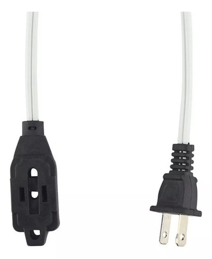 Extensión Blanca Contactos Polarizados 6m Keer Uso General