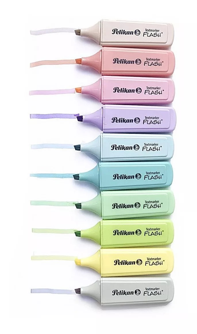 Marcatextos Pelikan Textmarker Flash Pétalo Color Pastel 10 Piezas
