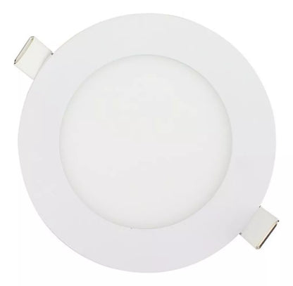 6 Piezas Panel Circular Led Empotrar Luz Calida Sanelec 6w - Marchante MX