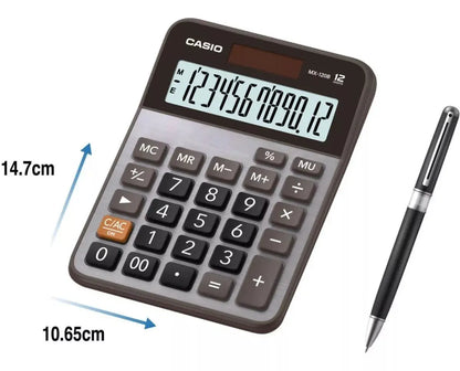Calculadora Escritorio Casio Mx-120b Gris 12 dígitos Cuadrada - Casio - uso