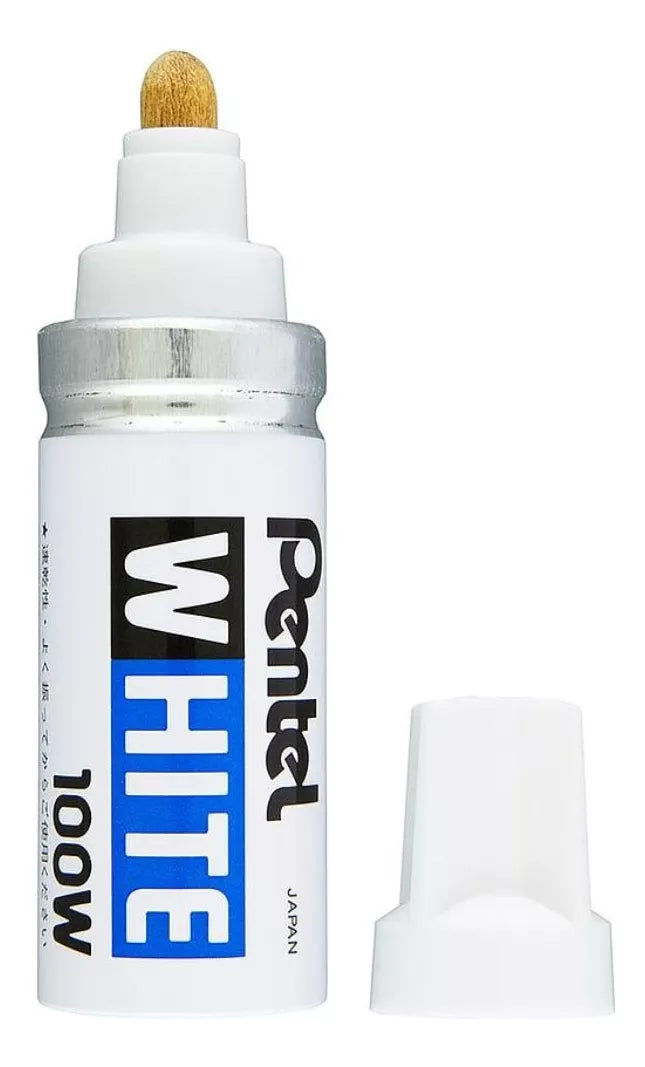 Marcador Permanente Pentel Blanco White 100w Uso Industrial