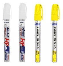 Kit 4 Marcador Tipo Valvula Metal Amarillo Blanco Markal