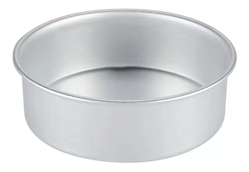 Molde Pastel 24cm Aluminio Hornear Pan Redondo Alpro - Alpro - vista lateral