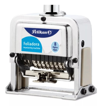 Foliador Automatico Metalico 8 Digitos Pelikan