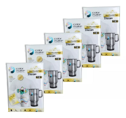 500 Hojas Papel Transfer Sublimar 100g Paquete Color Make