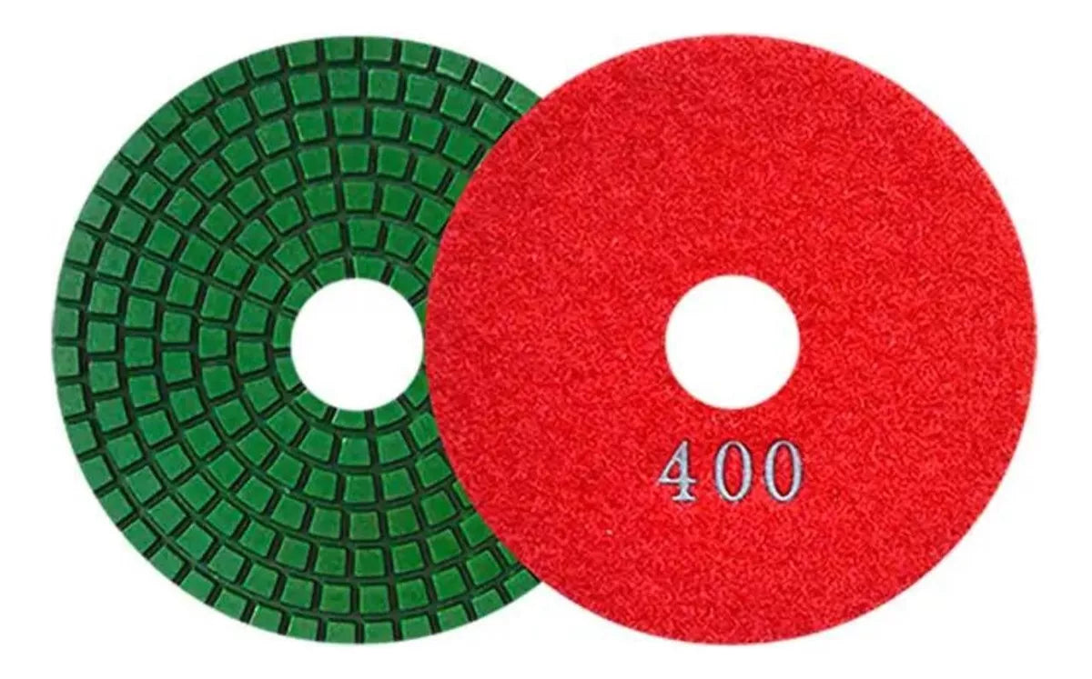 Pad Diamante 2763 Austrodiam 4'' Grano 400 Pulir Rojo Verde