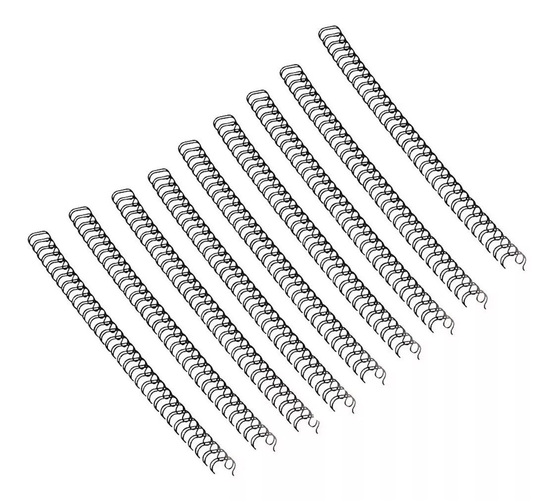 25 Arillos Metálicos Encuadernación 3/8 80 Hojas Fellowes