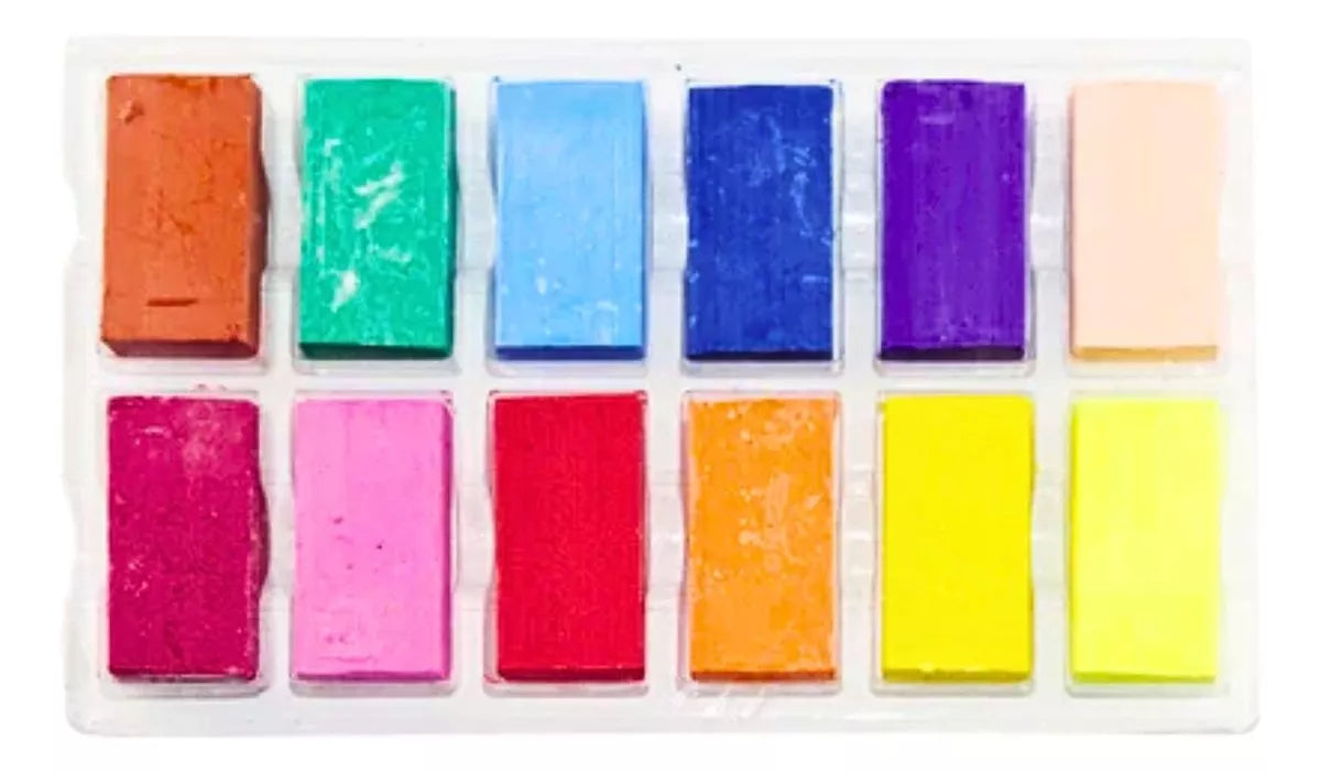 12 Crayon Cera Jumbo Vinci Arts Escolar Infantil Cuadrado