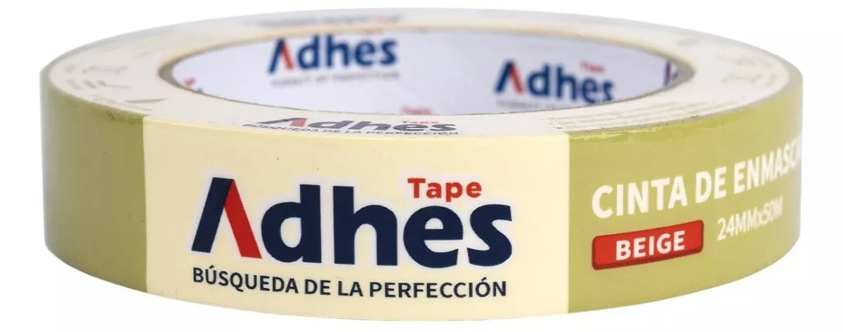 Cinta Enmascarar Beige Adhes 18mm X 50m Masking Tape Papel