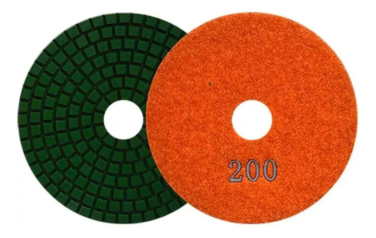 Pad Diamante 2762 Austrodiam 4'' Grano 200 Pulir Naranja - Austromex