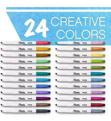 Marcatextos Sharpie S Note Punta Cincel Tonos Pastel 24 Piezas