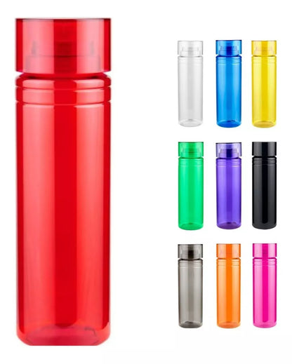 25 Cilindros Plástico Agua 850ml Colores Anfora Botella Agua - MarchanteMX