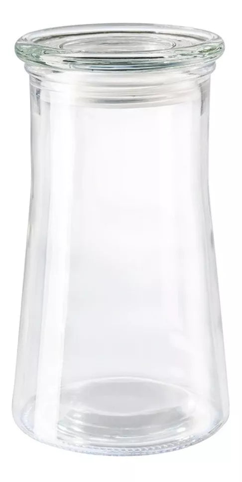 Envase Brocal Tapa Contenedor Frasco Vidrio Cristal 1.2 Lt
