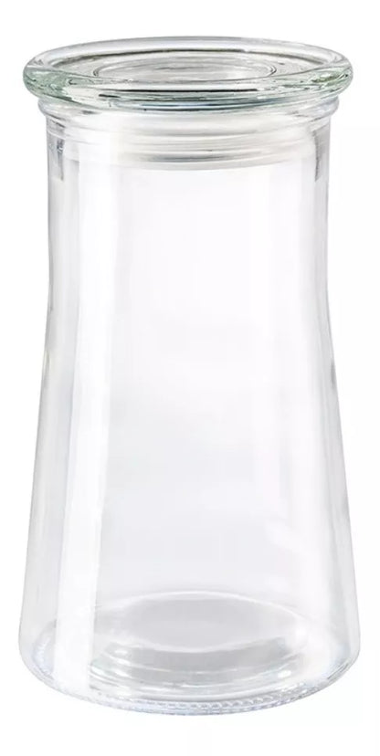 Envase Brocal Tapa Contenedor Frasco Vidrio Cristal 1.2 Lt