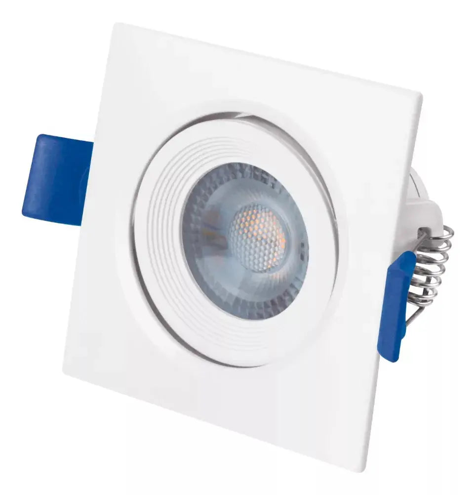 3pz Luminario Cuadrado Empotrable Aksi 3w Luz Blanca - Marchante MX