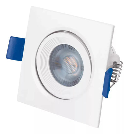 3pz Luminario Cuadrado Empotrable Aksi 3w Luz Blanca - Marchante MX