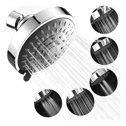 Regadera Redonda 4 Pulgadas Meer Acero Inoxidable Antisarro - CNX - empaque
