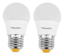 2 Pzs Foco Led Luz Cálida 3w Tipo A19 Sanelec Ecológico