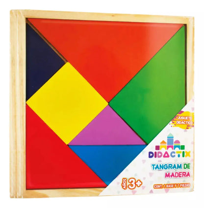 Tangram Dix Madera Grande Didactico Infantil - Dietrix - vista lateral