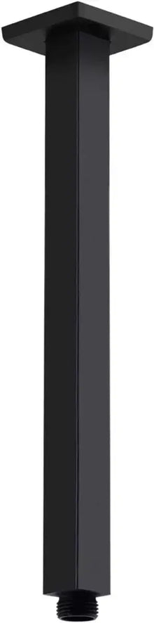 Cuello Techo Regadera Meer Negro Mate 40cm Acero Inoxidable - CNX - detalle