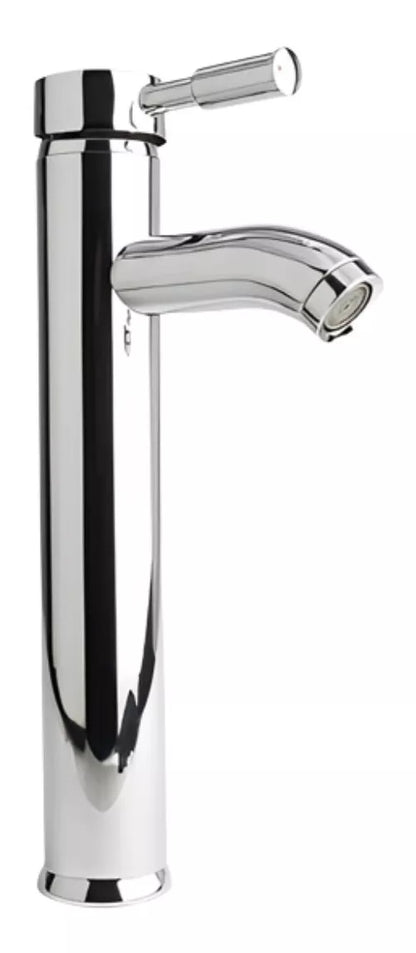 Llave Lavabo Mezclador Monomando Hidroflud Alta Cromado 30cm
