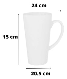 Taza Blanca Conica Color Maker 17oz Sublimacion Ceramica
