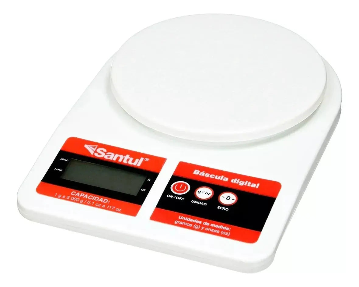 Bascula Digital Cocina Santul Alta Precisión 1g-5kg - Santul - detalle