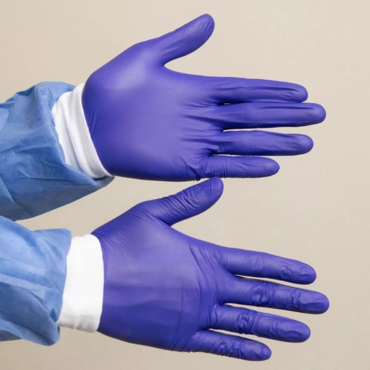 100 Guante Nitrilo Desechables Libre Latex No Esteril Alyger - Marchante MX