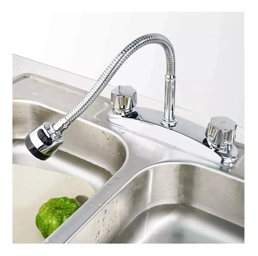 Grifo Mezclador Doble Comando Sanplom Vita Cromado 8952 - Sanplom - vista lateral