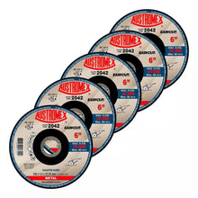 5pz Disco Corte Abrasivo 2042 Austromex Grano 36 6'' Metal