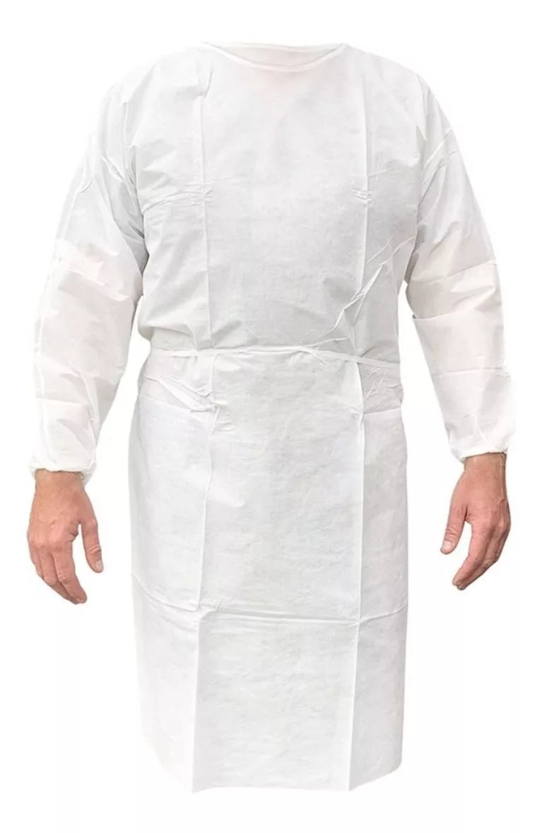 10pz Bata Quirúrgica Cirujano Desechable Esteril Puño Alyger