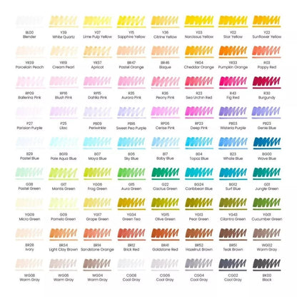 72 Rotuladores Marcador Doble Punta Everblend Ultra Arteza