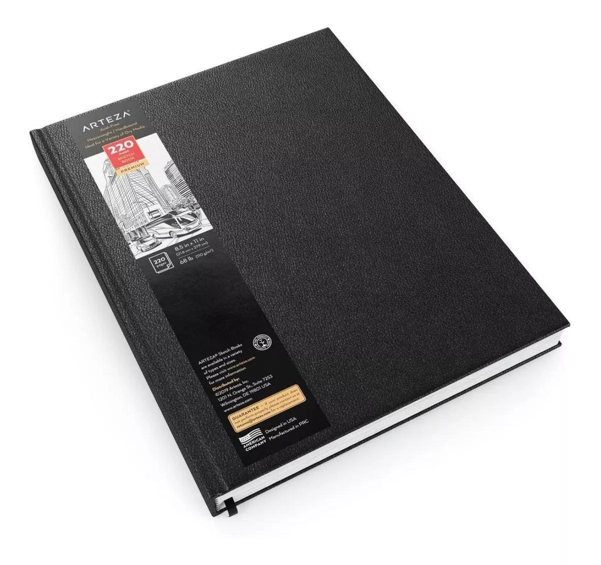 Sketchbook Cuaderno Dibujo 110h 68g Dura 21.6x27.9 Arteza