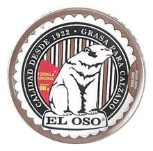 Grasa Zapatos El Oso Piel Clasica 90g Color Cafe Claro