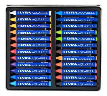 Set 24 Crayones Lyra Aquarell Estuche, Crayón Acuarelable - lyra