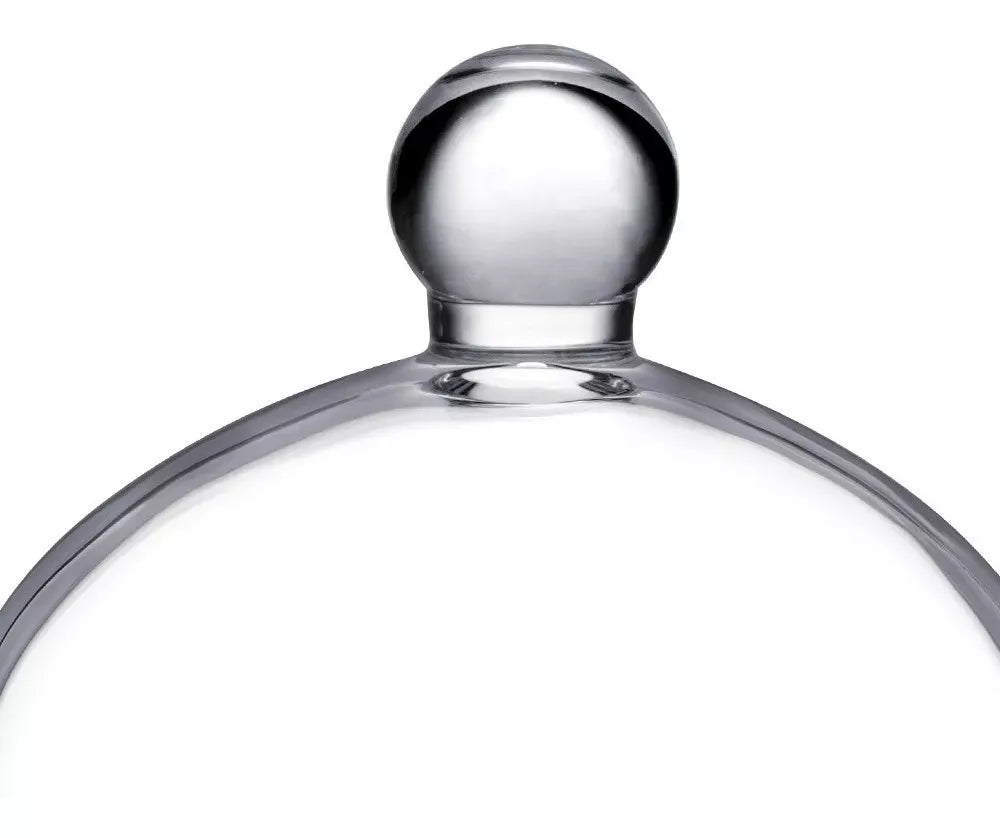 Bombonera Capelo Cristal Tapa Pastel Plato Vidrio