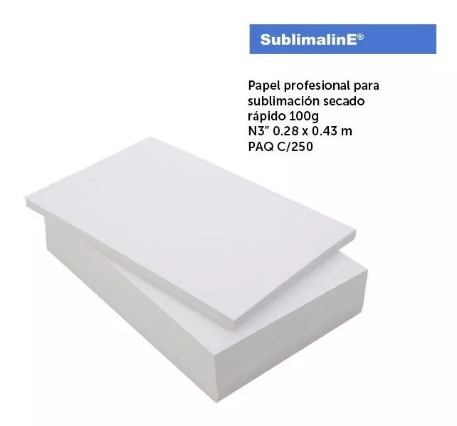 250 Hojas Papel Sublimacion Kronaline A3 Tabloide Sublimar