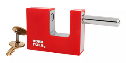 2 Candados Hierro Cortina 80mm Dogotuls Forro Plástico