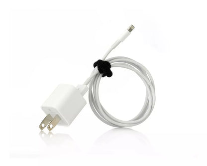 2 Pack Cincho Organizador Cables Velcro® Tira Sujeción Negro