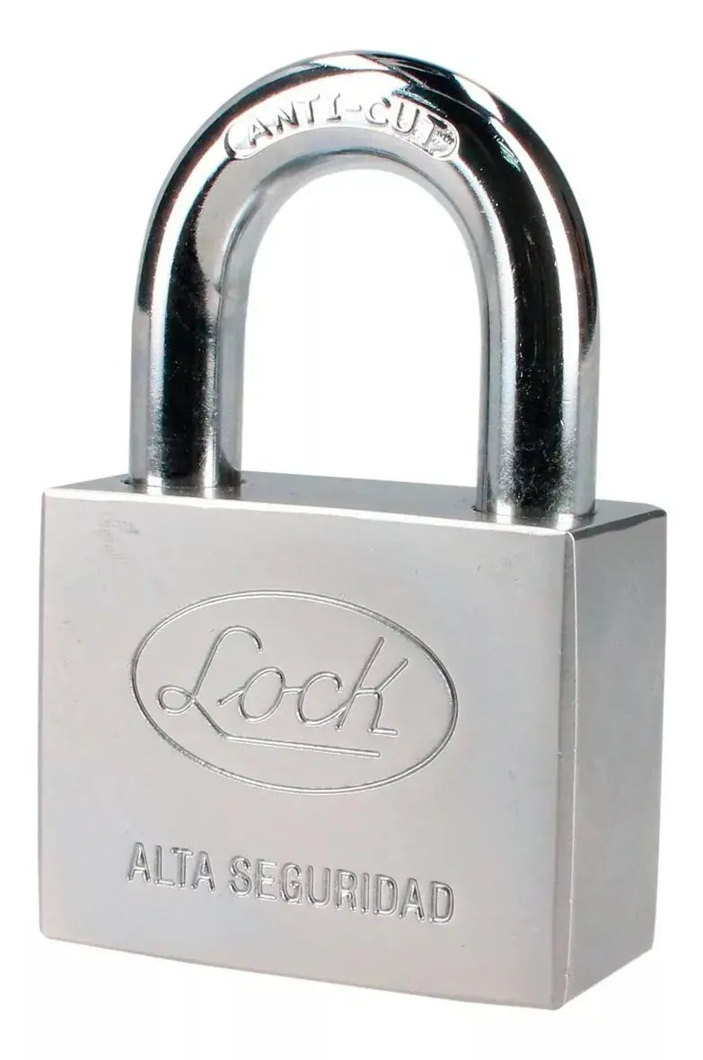 Candado Alta Seguridad Lock 50 Mm Llave Disco Acero - Lock