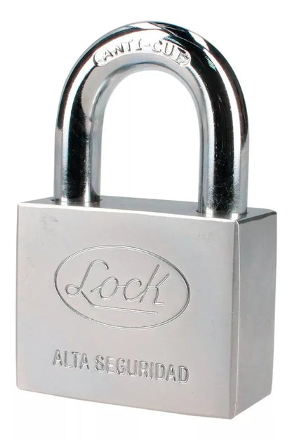 Candado Alta Seguridad Lock 50 Mm Llave Disco Acero - Lock