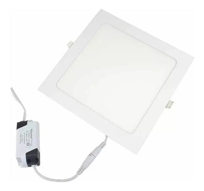 Luminario Led Sanelec 18w Cuadrado Empotrar Luz Fria Blanco - Sanelec - vista lateral