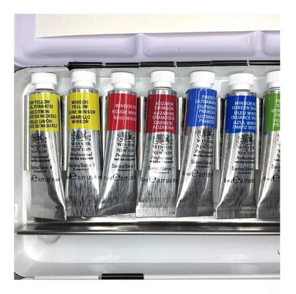 Estuche Metal Acuarelas Winsor & Newton 12 Tubos 5ml Arte