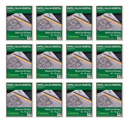 7 Blocks C/25h Vegetal Tam.carta Papeleria Imperial