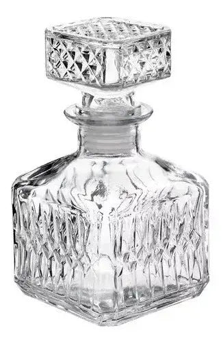 Juego 2 Licoreras Rodas Vidrio Cristal Resistente Vino 500ml - Vittori - vista lateral