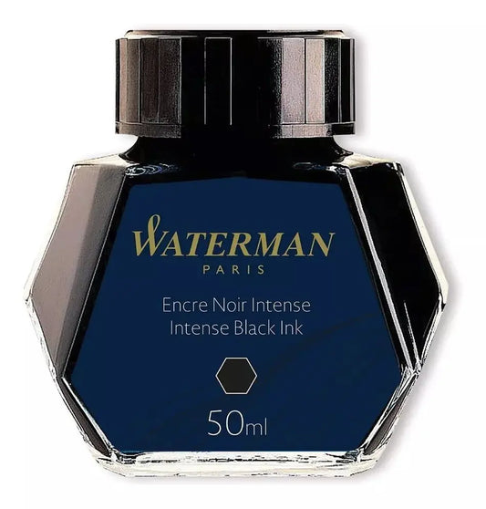 Tinta Frasco Intensa Plumas Fuente Estilograficas Waterman Negro - Waterman