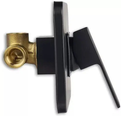 Mezcladora Monomando Cuadrada Meer Regadera Negro Mate Laton - CNX - empaque