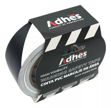 Cinta Advertencia Marcaje Adhes Negro / Blanco 48mm X 33m