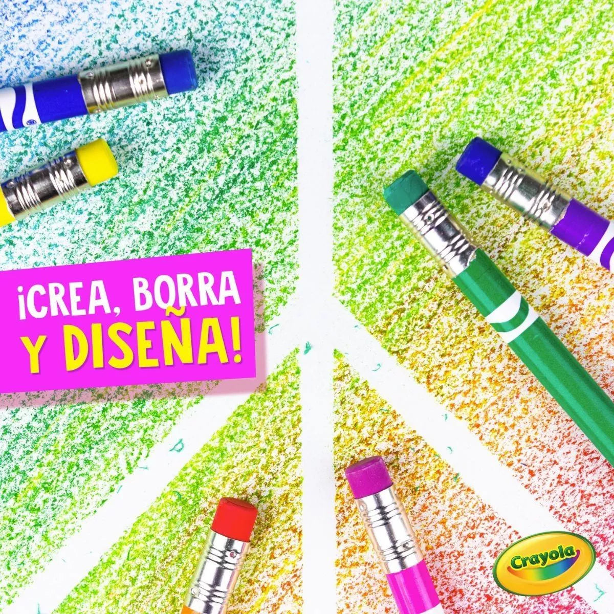 Lápices De Colores Crayola Borrables Fácil Borrado 12 Piezas