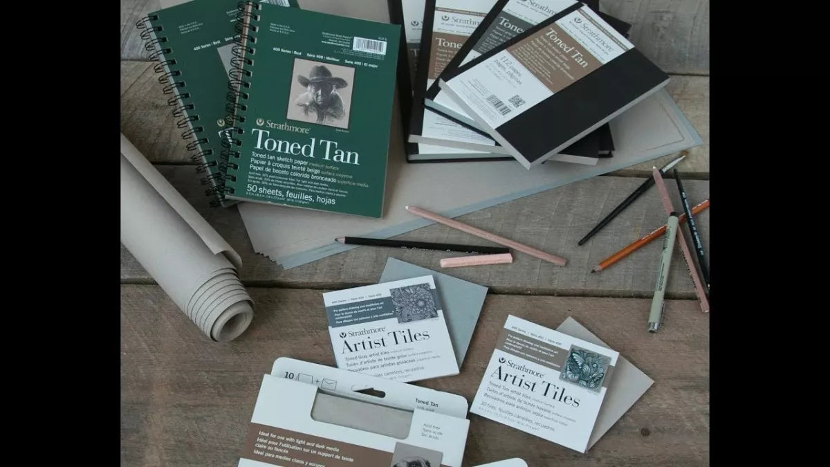 Cuaderno Dibujo Strathmore Toned Tan Block 23 X 30.5cm